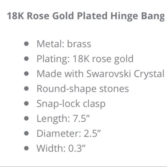 GOLD PLATED SWAROVSKI CRYSTAL BANGLE - Picture 2 of 6